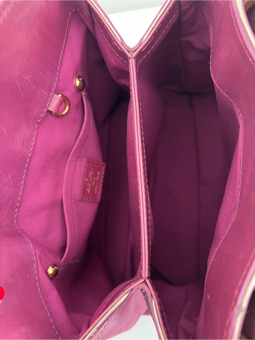 Louis Vuitton Quilted Pink Monogram Satchel with Gold Hardware - Picture 6 of 6